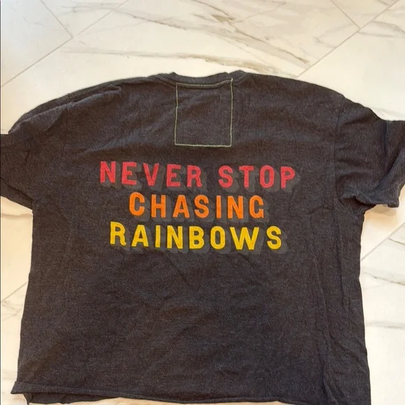 Gray T-Shirt with Yellow Smiley Face - Picture 5 of 5